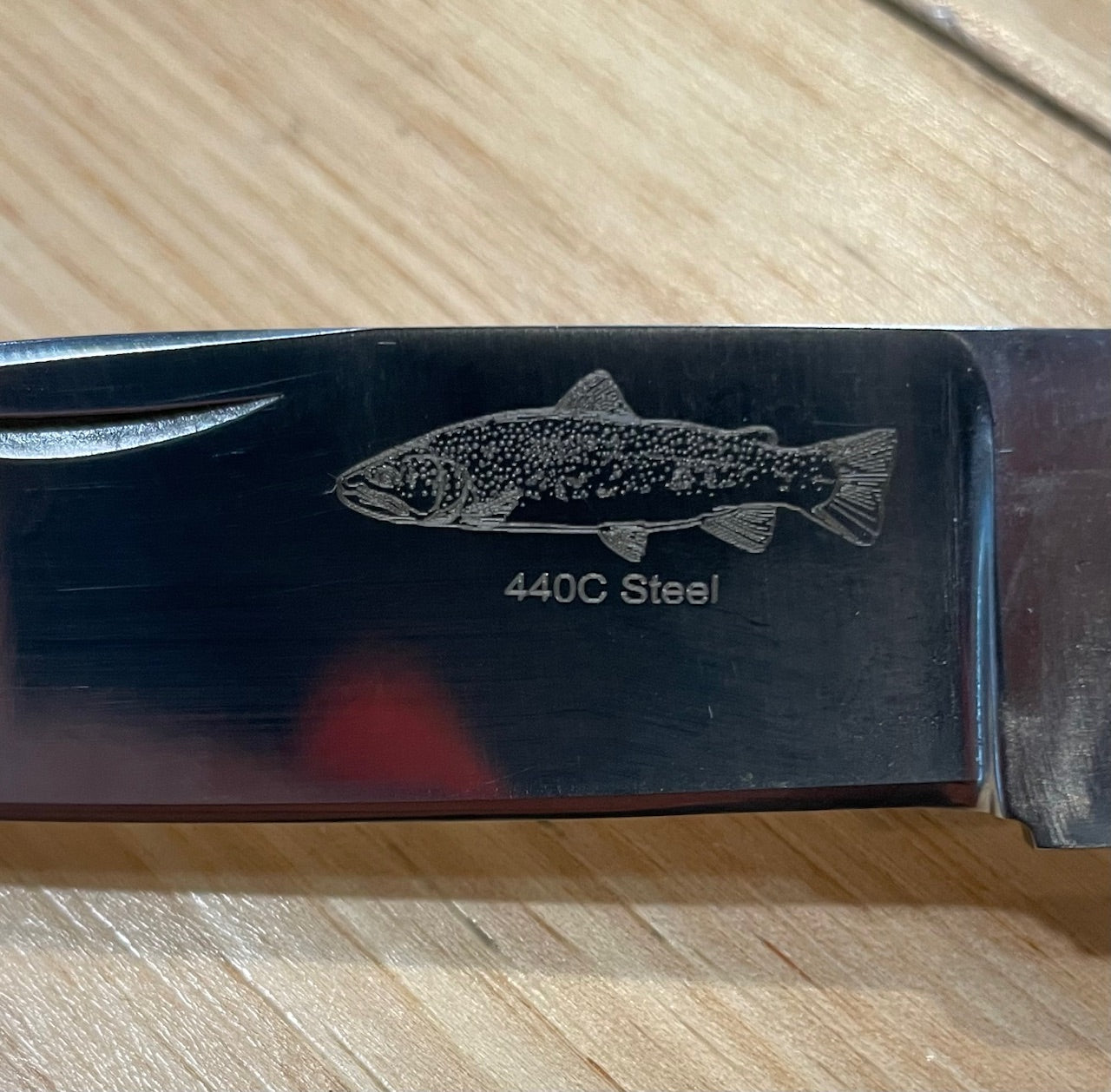 Anglers Edge Wavy Micarta handle Folding Knife