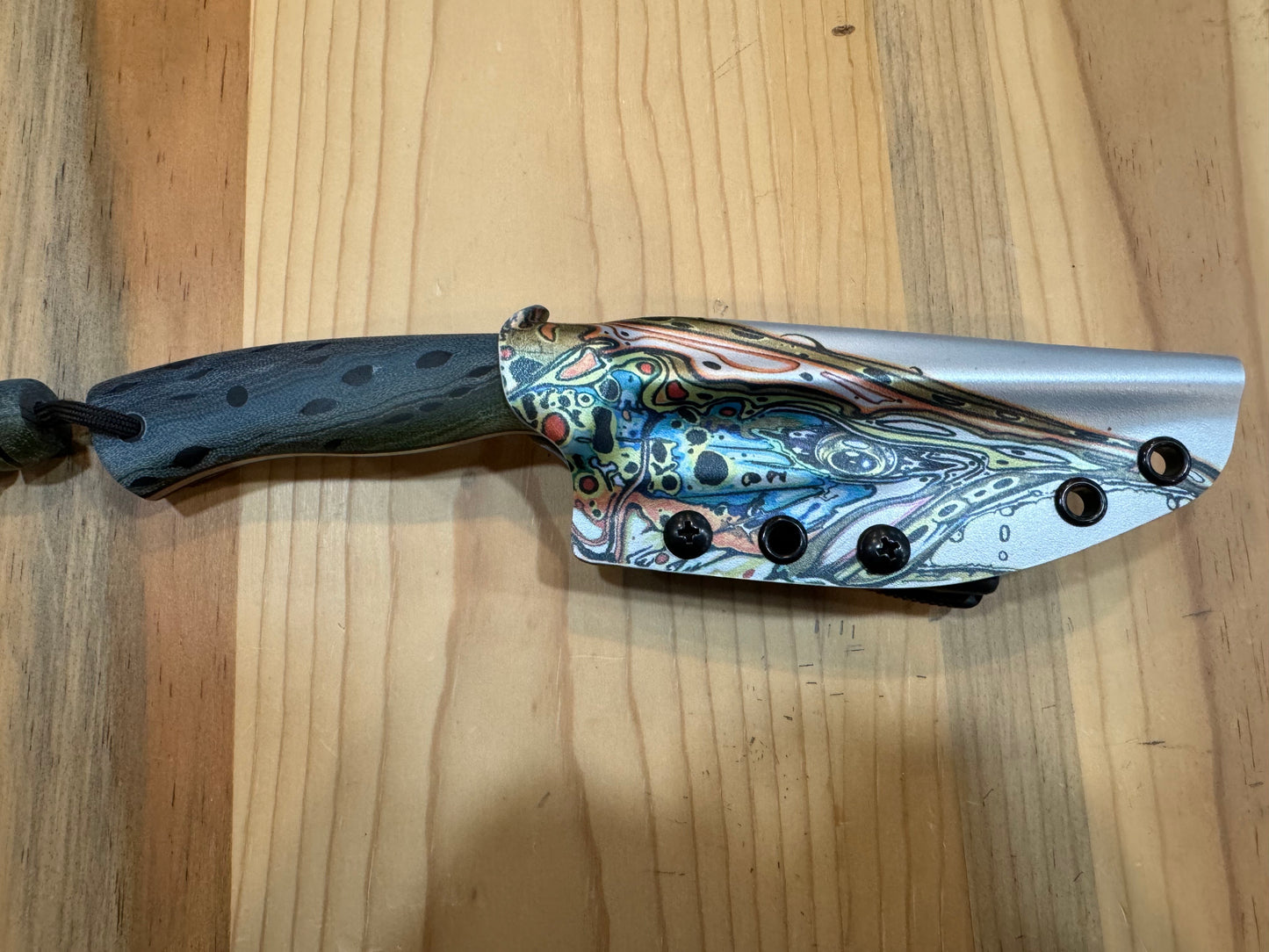 Anglers Edge Kingslayer Full Tang Knife w/ Kydex Sheath