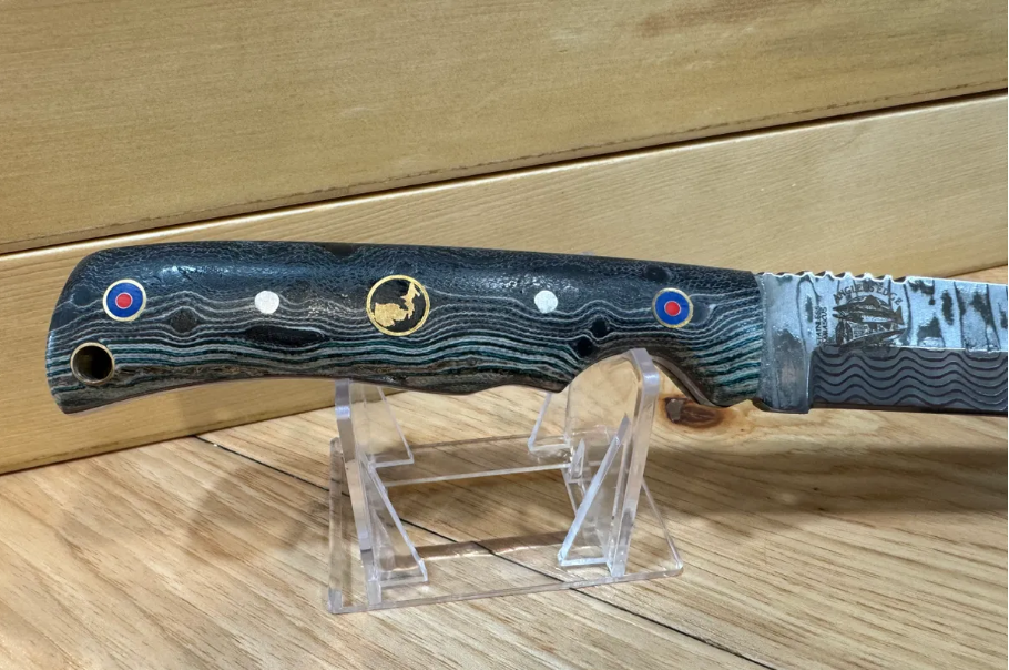 Anglers Edge Michigan Steelheader Full Tang Fixed Blade Knife - MSK#1