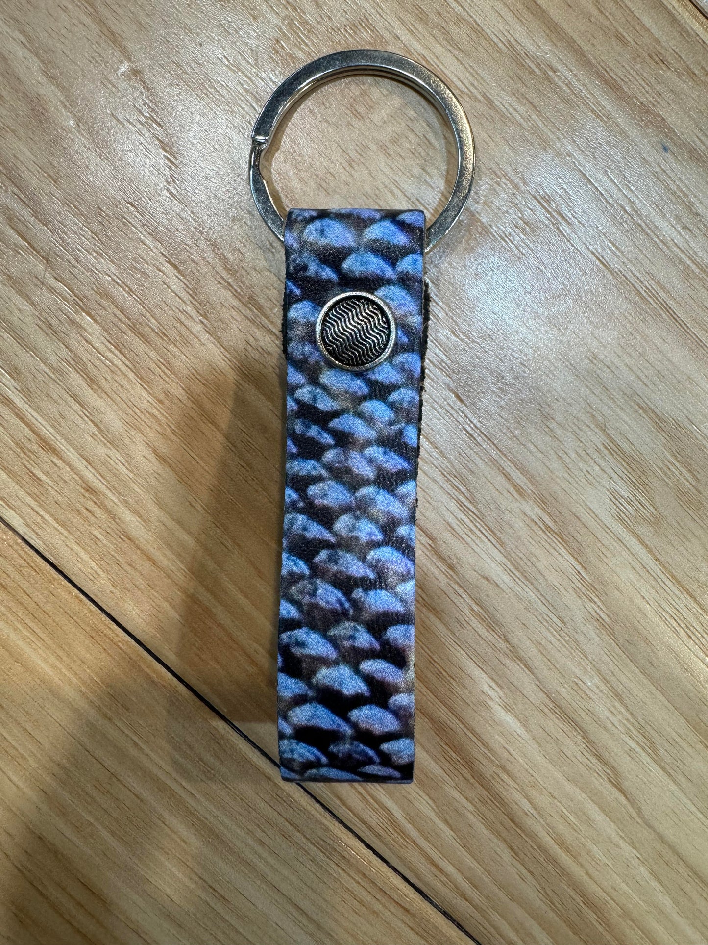 Salmon Scale Keychain