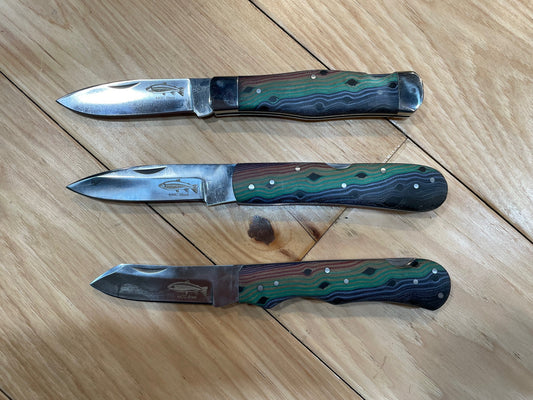 Anglers Edge Steelhead Micarta Handle Folding Knife