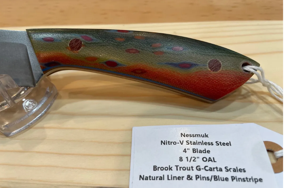 Nessbrook Brook Trout Themed Fixed Blade