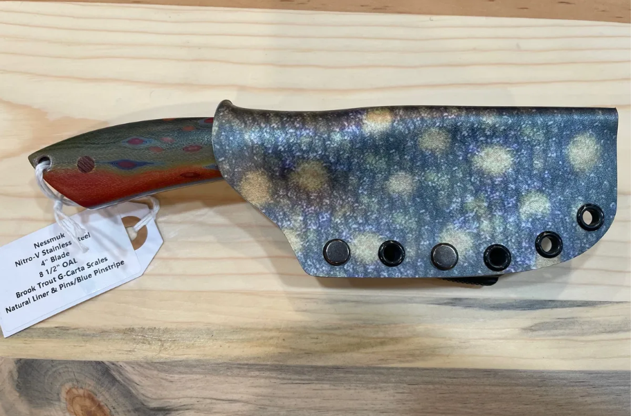 Nessbrook Brook Trout Themed Fixed Blade