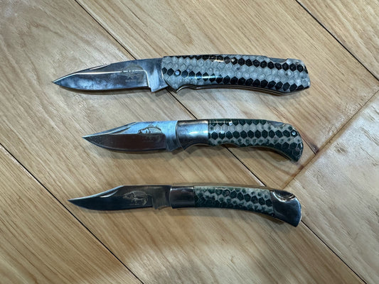 Anglers Edge Striper Resin Handle Folding Knife