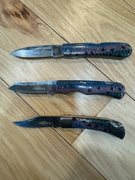 Anglers Edge Steelhead Resin Handle Folding Knife